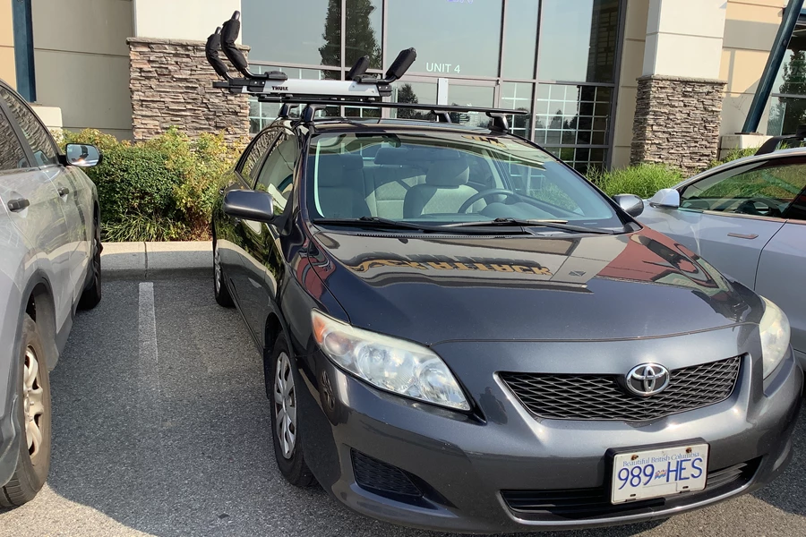 Toyota Corolla Base Roof Rack Systems installation