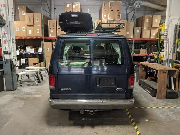 Ford Vans (E-series) Cargo & Luggage Racks installation
