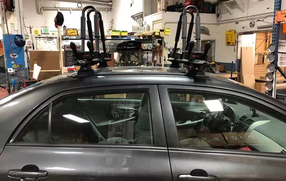 Toyota Corolla 4dr Water Sport Racks installation