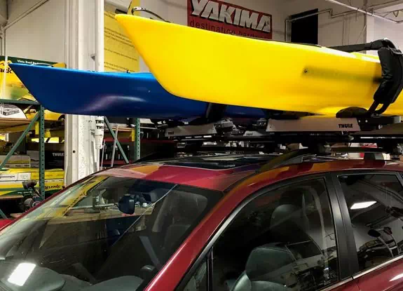 Subaru Forester Water Sport Racks installation