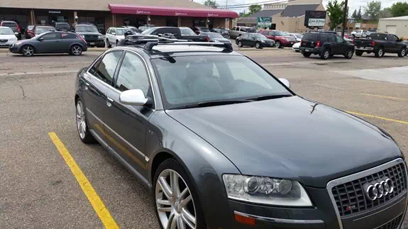Audi S8 Base Roof Rack Systems installation