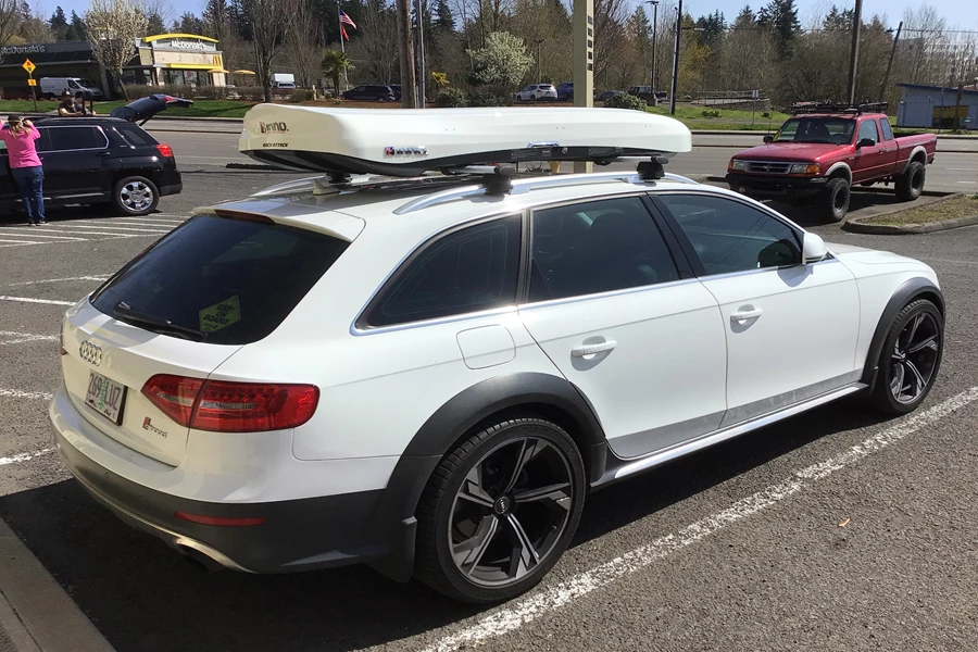 Audi A4 Allroad Wagon w/Raised Rails Cargo & Luggage Racks installation