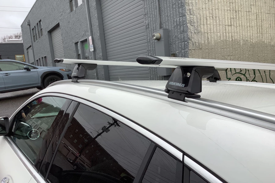 Mercedes-Benz GLA-Class Base Roof Rack Systems installation