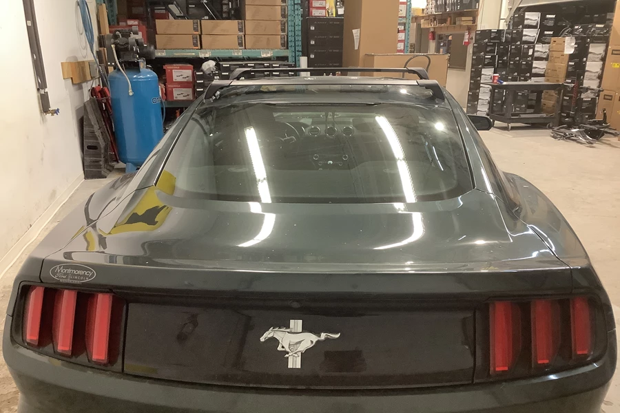 Ford Mustang Base Roof Rack Systems installation