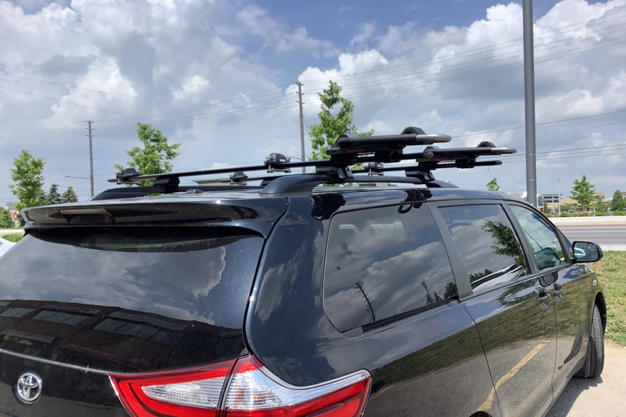 Toyota Sienna dual door Base Roof Rack Systems installation