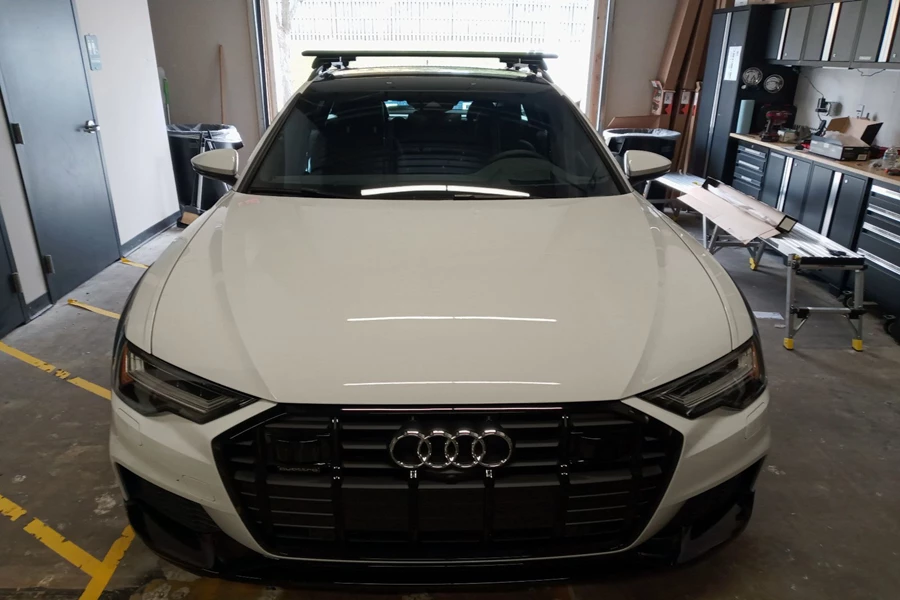 Audi A6 allroad Base Roof Rack Systems installation