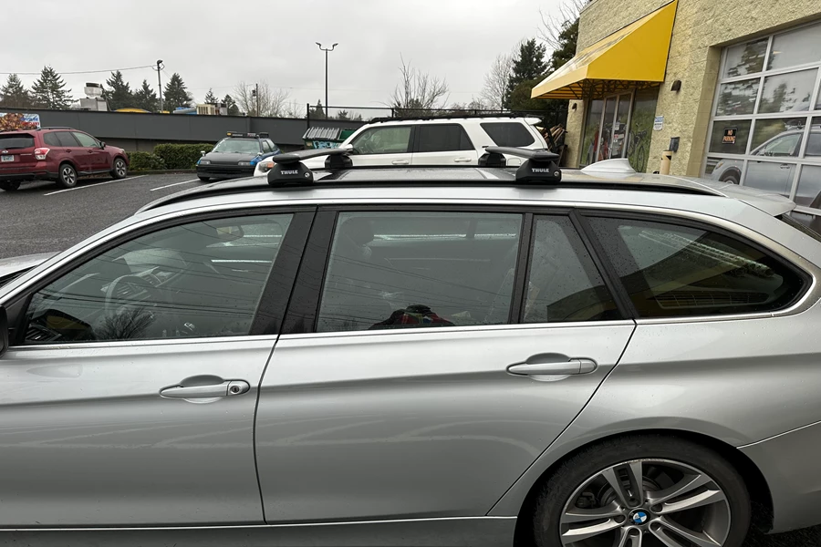 BMW 3 Series Base Roof Rack Systems installation