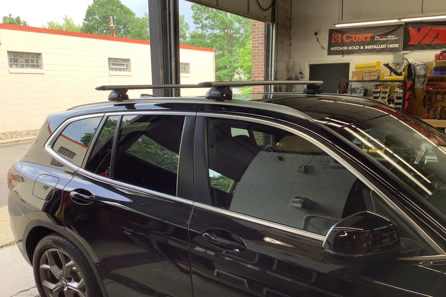 BMW X3 Base Roof Rack Systems installation