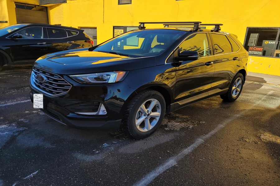 Ford Edge Base Roof Rack Systems installation