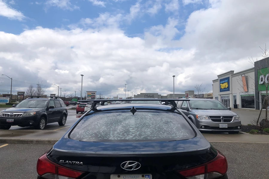 Hyundai Elantra Base Roof Rack Systems installation