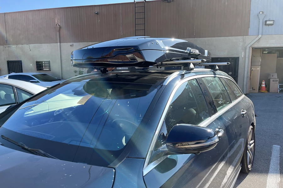 Mercedes Benz E Class wagon Base Roof Rack Systems installation