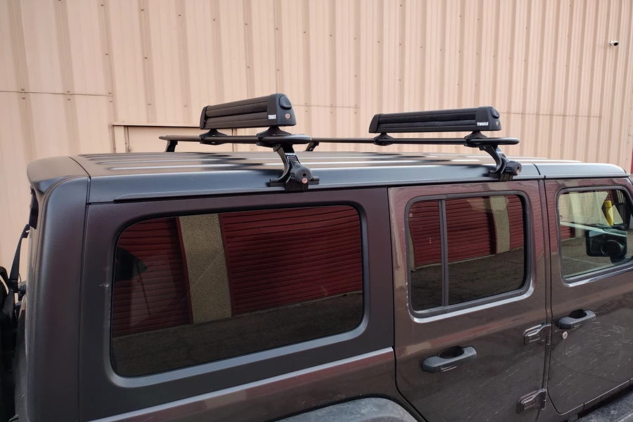 Jeep Wrangler Ski & Snowboard Racks installation