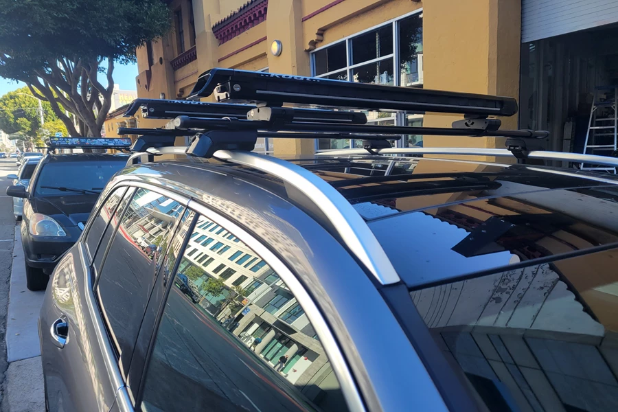 Mercedes-Benz GLB Ski & Snowboard Racks installation