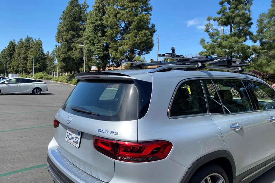 Mercedes-Benz GLB Base Roof Rack Systems installation