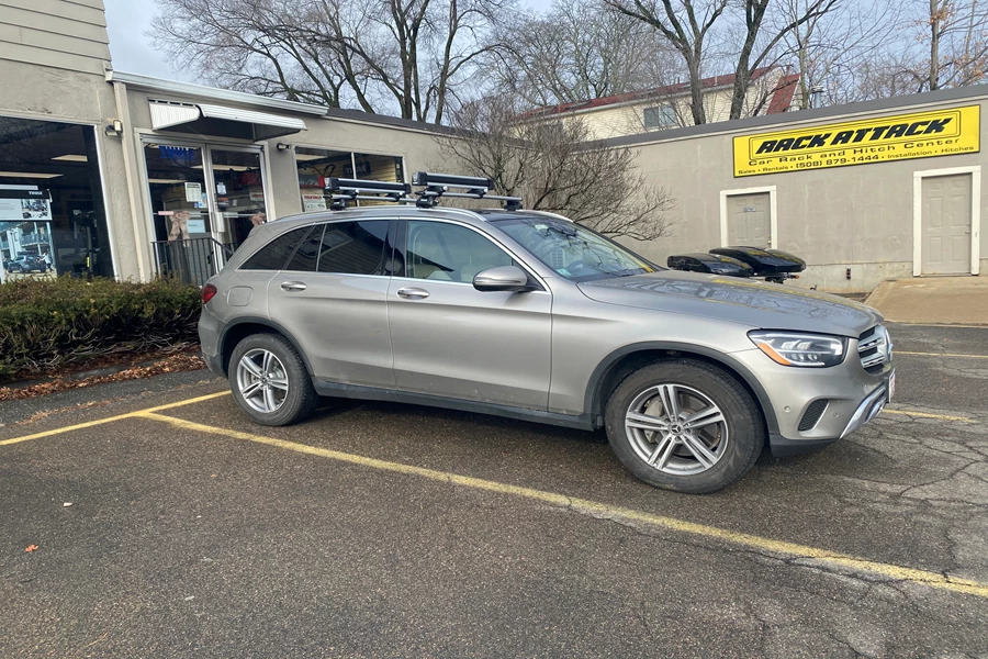 Mercedes-Benz GLC-Class Base Roof Rack Systems installation