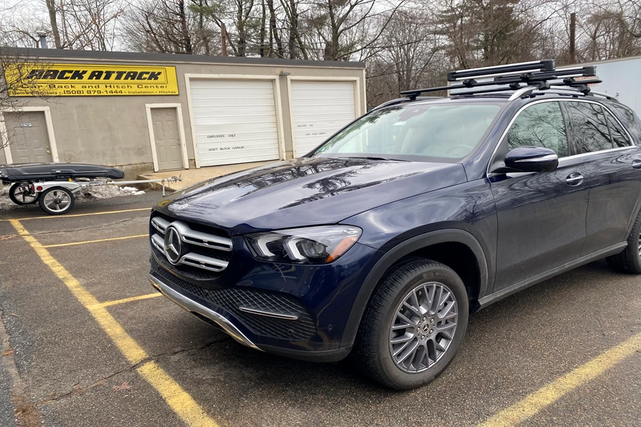 Mercedes-Benz GLE-Class Base Roof Rack Systems installation