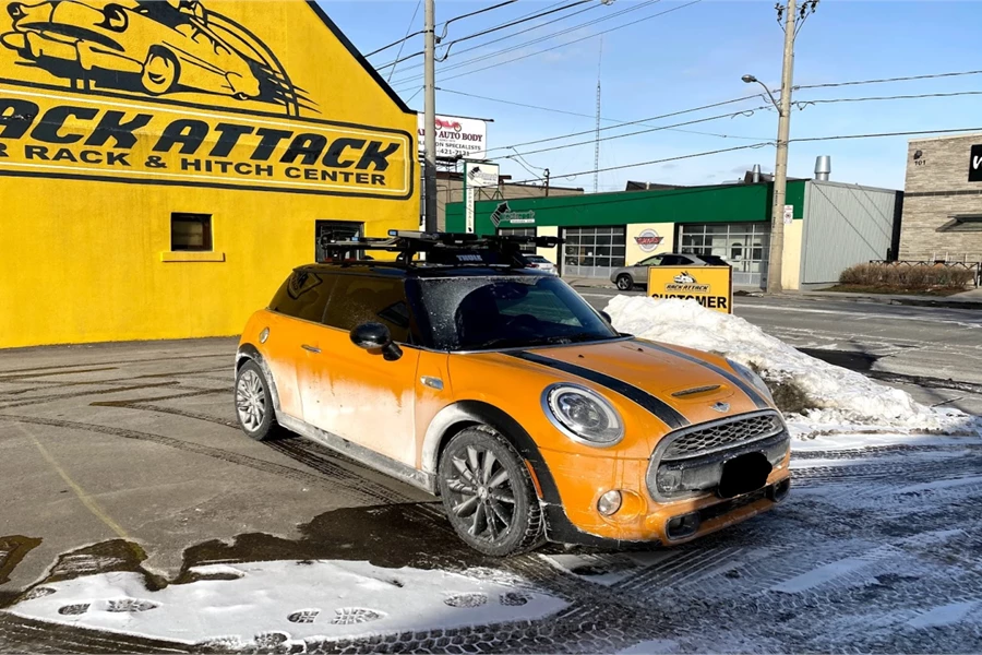 Mini Cooper 3dr Base Roof Rack Systems installation