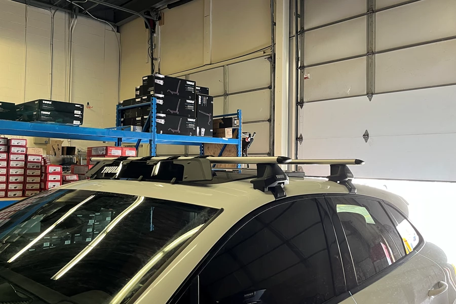 Porsche Cayenne Base Roof Rack Systems installation