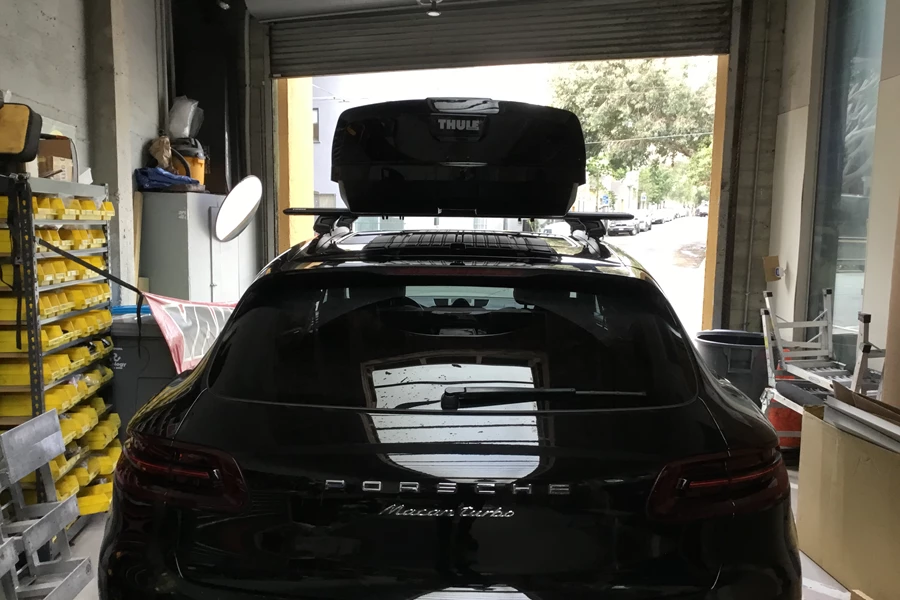 Porsche Macan Base Roof Rack Systems installation
