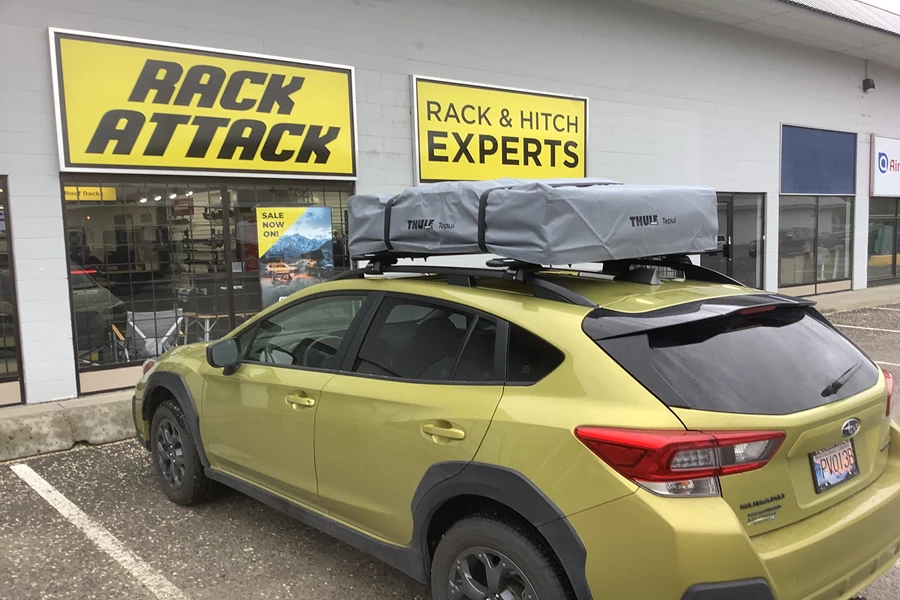 Roof top tent install with new Thule Wingbar set 