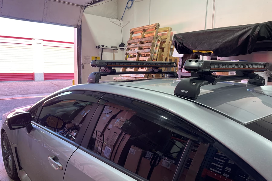 Subaru WRX / WRX STI Base Roof Rack Systems installation