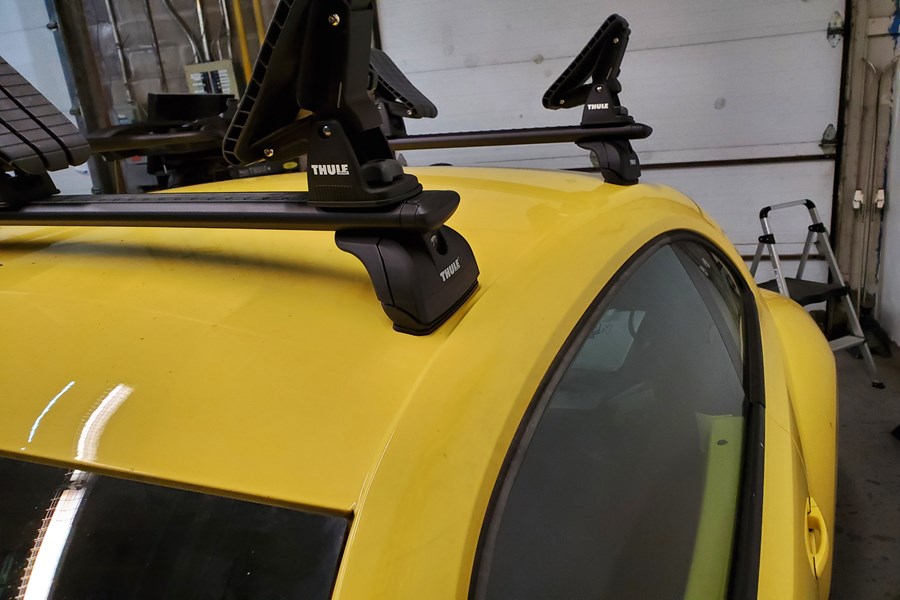 Volkswagen Beetle Base Roof Rack Systems installation