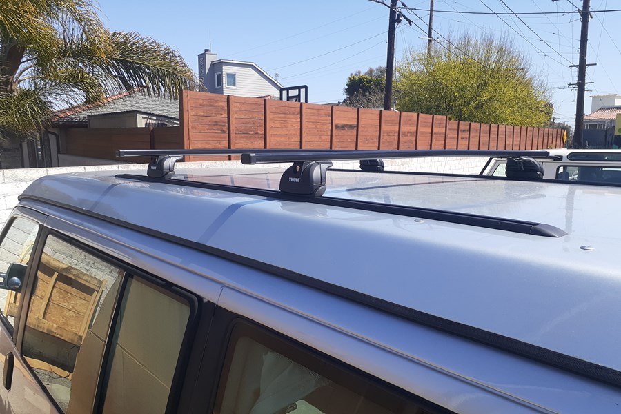 Volkswagen Eurovan (with camper) Base Roof Rack Systems installation