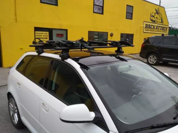 Audi A3 Base Roof Rack Systems installation