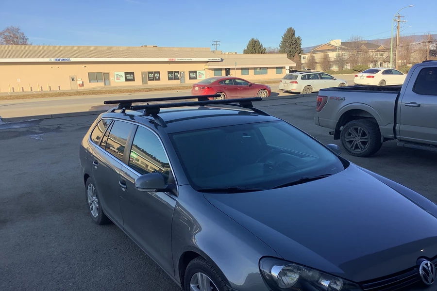 Volkswagen Golf Base Roof Rack Systems installation