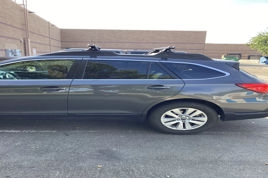 Subaru Outback Base Roof Rack Systems installation