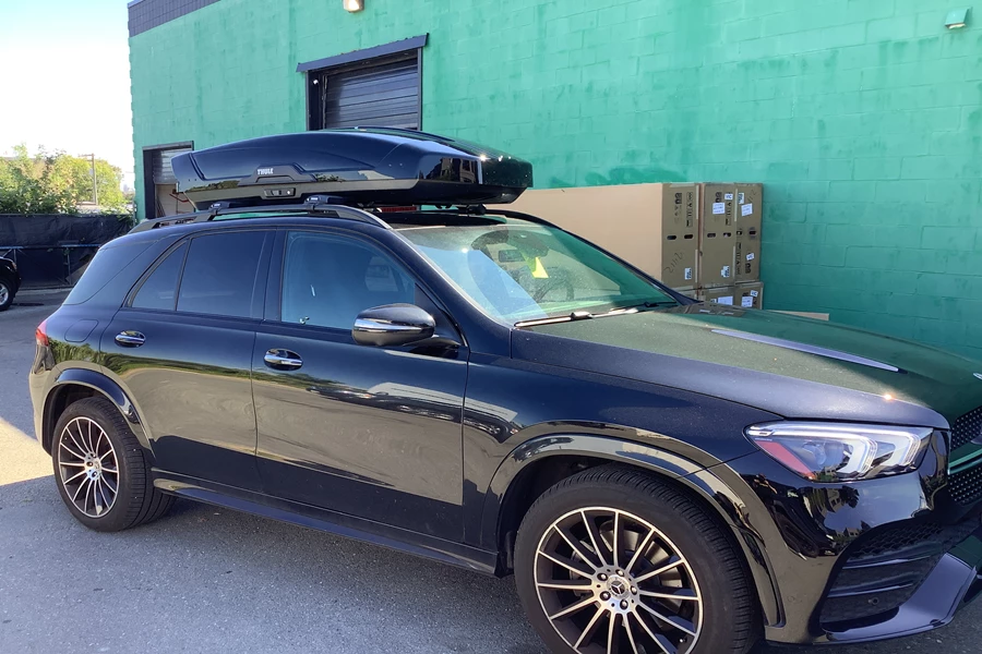 Mercedes-Benz GLE-Class Base Roof Rack Systems installation