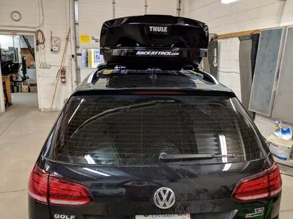 Volkswagen Golf Alltrack Base Roof Rack Systems installation