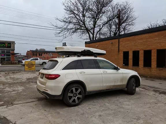 Mercedes Benz GLC Class Base Roof Rack Systems installation