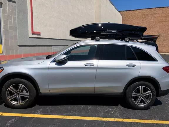 Mercedes Benz GLC Class Base Roof Rack Systems installation