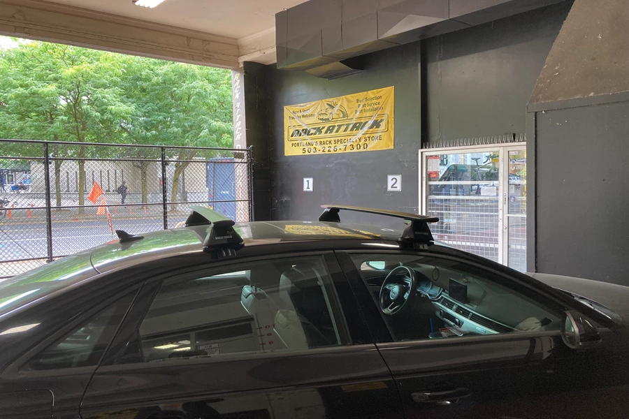 Audi A4 Base Roof Rack Systems installation