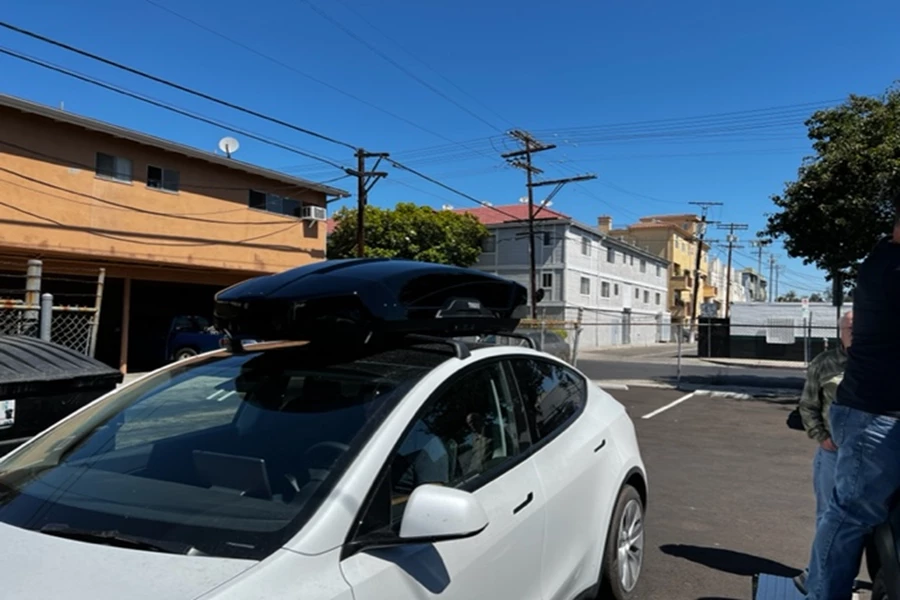 Tesla Model Y Base Roof Rack Systems installation
