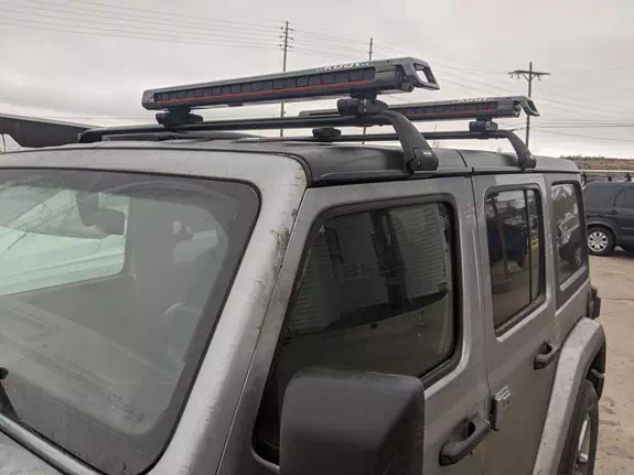 Jeep Wrangler JL Unlimited Hardtop 4DR Ski & Snowboard Racks installation