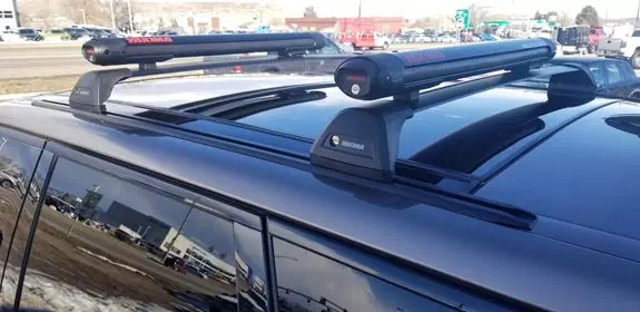 This is a awesome rack system for your base roof line on a Range Rover Sport.  If you have a naked roof model, you will need to start with a base track.  Shown here is the Rhino Rack RTS 551.  Even better, this track requires no drilling, and uses all factory mounting points.  Above the track, the c