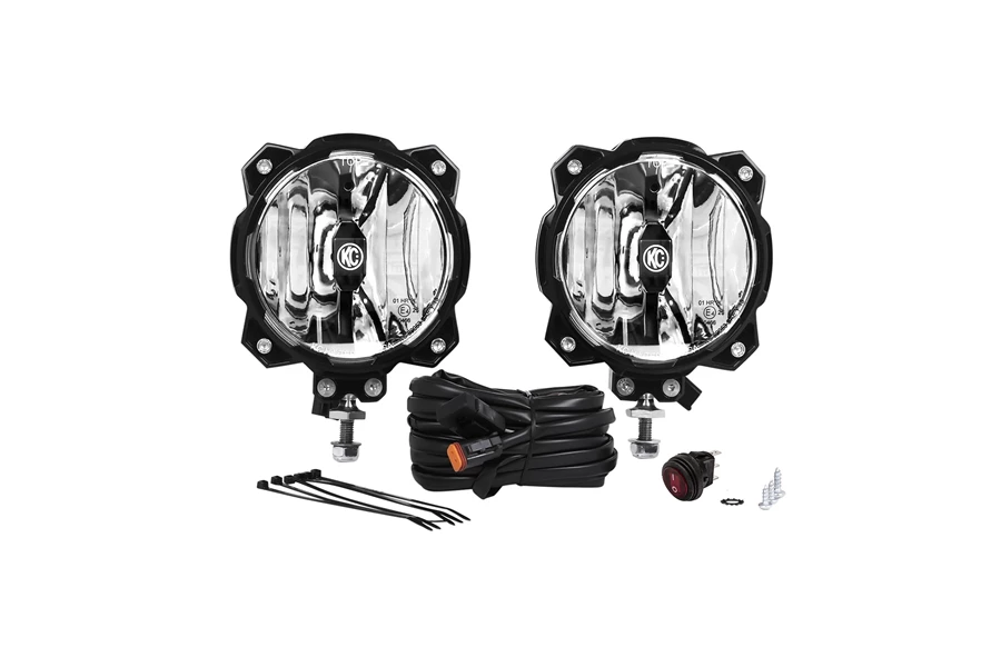 KC HiLiTES 6 Inch Pro6 Gravity LED - Infinity Ring - 2-Light System- SAE, ECE - 20W Driving Beam